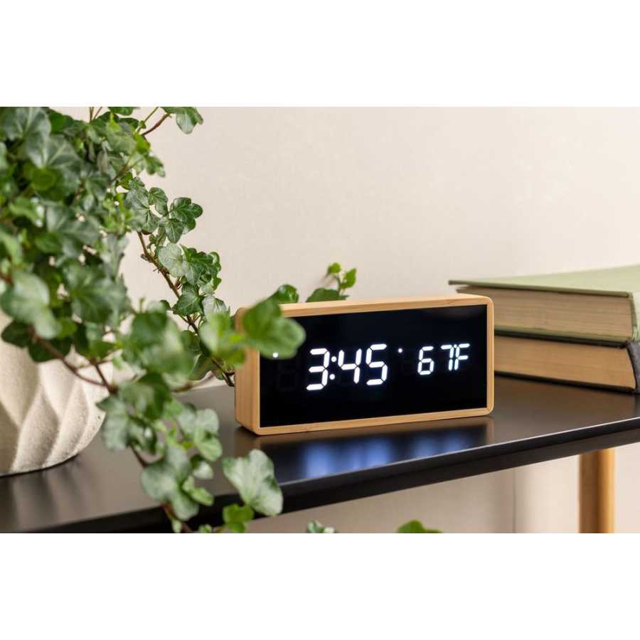 Karlsson Tube Led Alarm Table Clock Naken Interiors